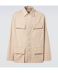Lemaire - Hemdjacke Aus Baumwoll-Twill - Lyst