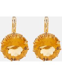 Ileana Makri - Crown Medium 18kt Gold Earrings With Citrines - Lyst