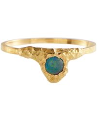 Elhanati 18kt Gold Ring With Opal - Metallic
