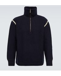 Maison Margiela - Wool Half-Zip Sweater - Lyst