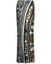 PUCCI - Soleil Silk Satin Maxi Skirt - Lyst