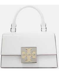 Tory Burch - Leather Logo Fold Over Tote - Lyst