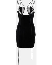 Velvet Mini and short dresses for Women | Lyst