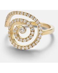 Ileana Makri - Spira 18Kt Ring With Diamonds - Lyst
