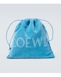 Loewe - Paula's Ibiza Medium Logo Terry Pouch - Lyst