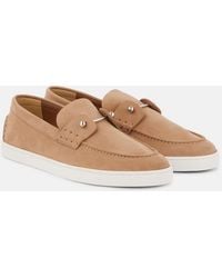 Christian Louboutin - Chambeliboat Suede Boat Shoe - Lyst