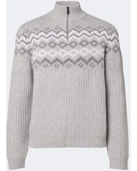 Bogner - Ludi Fair Isle Cashmere Half-Zip Sweater - Lyst
