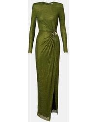 Self-Portrait - Rhinestone-Embellished Maxi Dress - Lyst