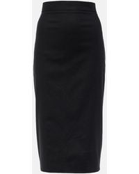 Max Mara - Eden Cotton-Blend Pencil Skirt - Lyst