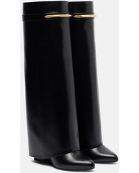 Givenchy - Shark 95 Leather Knee-High Boots - Lyst