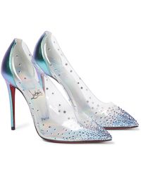 Christian Louboutin Exclusive To Mytheresa – Degrastrass 100 Pvc And Leather Court Shoes - Multicolour