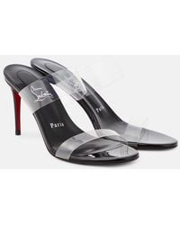 Christian Louboutin - Just Nothing 85 Pvc Mules - Lyst