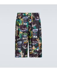 Givenchy - Printed Silk Shorts - Lyst
