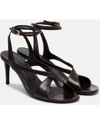 KHAITE - Liria 75 Leather Sandals - Lyst