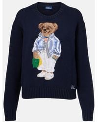 Polo Ralph Lauren - Rundhalspullover Aus Baumwolle Polo Bear - Lyst