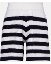 Jardin Des Orangers - Striped Cashmere Shorts - Lyst