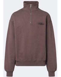 Jacquemus - Camionneur Half-Zip Cotton Jersey Sweatshirt - Lyst