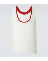 Dries Van Noten - Pointelle Cotton Tank Top - Lyst