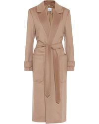 Burberry Cashmere Coat - Natural