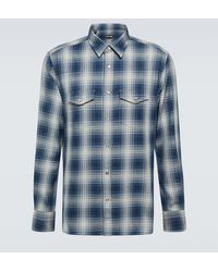 Tom Ford - Camisa Western De Algodon A Cuadros - Lyst