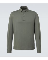 Fedeli - Cotton Pique Polo Shirt - Lyst