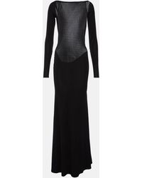 Alex Perry - Open-back Jersey Gown - Lyst