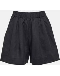 Asceno - Zurich Wide-leg Linen Shorts - Lyst