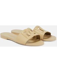 Dolce & Gabbana - Dg Rubber Slides - Lyst