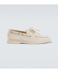 Loro Piana - Sea-Sail Walk Suede Boat Shoes - Lyst