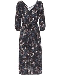 Velvet Bedrucktes Midikleid Myrcella - Schwarz