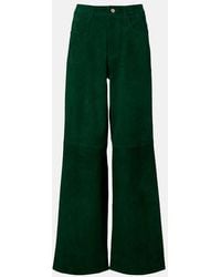 Stouls - Mytheo Suede Wide-Leg Pants - Lyst
