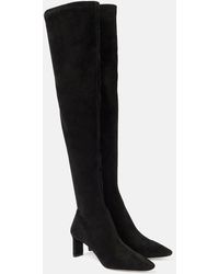 Aquazzura - Zenn 65 Suede Knee-High Boots - Lyst