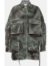 The Attico - Camouflage Multi-Pocket Jacket - Lyst