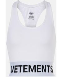 Vetements - Logo Sports Bra - Lyst