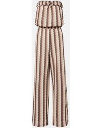 Melissa Odabash - Viv Striped Jumpsuit - Lyst
