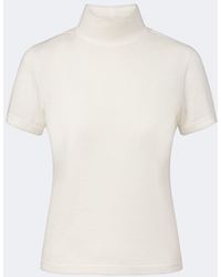 Eleventy - Cotton And Wool Turtleneck Top - Lyst