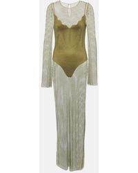 Galvan London - Gloria Crystal-embellished Maxi Dress - Lyst