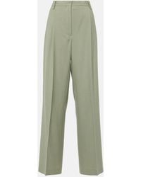 Dries Van Noten - Mid-Rise Wool Straight Pants - Lyst