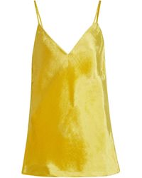 Jil Sander Velvet Camisole - Yellow