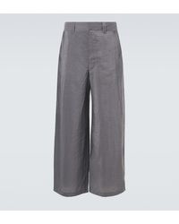 Lemaire - Silk-Blend Barrel-Leg Pants - Lyst