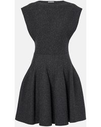 Alaïa - Minikleid Godet Aus Einem Seidengemisch - Lyst