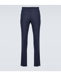 Dolce & Gabbana - Mid-rise Slim-leg Linen Pants - Lyst