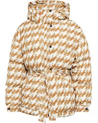 Perfect Moment Houndstooth Down Ski Jacket - Multicolor
