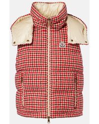 Moncler - Niverolle Checked Wool-Blend Down Vest - Lyst