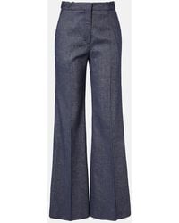 Dorothee Schumacher - Fluid Denim Flared Pants - Lyst