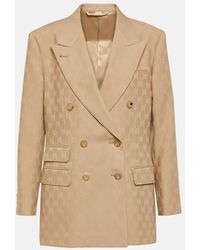 Gucci - Chaqueta De Jacquard De Lana Con Gg, Talla - Lyst