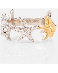 Versace - Barocco Sea Crystal-embellished Ring - Lyst