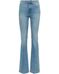 7 For All Mankind Lisha High-rise Flared Jeans - Blue