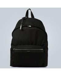 Saint Laurent - CITY Rucksack aus strukturiertem Glanzcanvas - Lyst