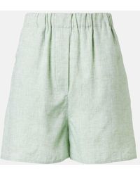 Loro Piana - High-Rise Bermuda-Shorts Angelo Aus Leinen - Lyst